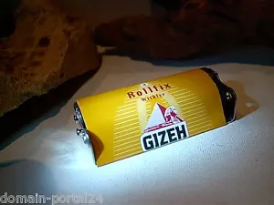 GIZEH Rollfix Wickler Zigarettenroller Drehmaschine plus 2 Feuerzeuge schwarz - Bild 1 von 5