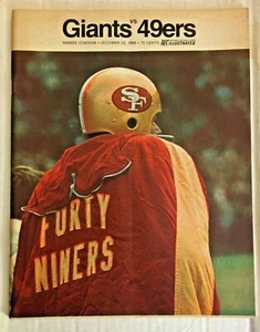 Programma New York Giants vs San Francisco 49ers 20 ottobre 1968 Yankee Stadium - Foto 1 di 2