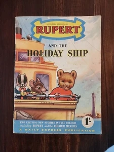Rupert and the Holiday Ship Adventure Series #22 Daily Express 1950's Rare - Picture 1 of 8