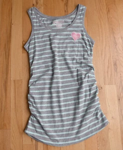 Great Expectations Maternity stripe sleeveless top RUCHED sides (XS) - Picture 1 of 4
