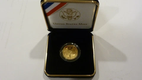 2007-W US $5 GOLD COMMEMORATIVE JAMESTOWN 400TH ANNIVERSARY UNCIRCULATED COIN Cover
