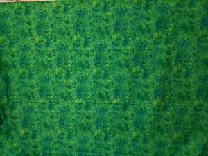 Cotton Fabric 42" x 72" Blank Textiles BTR-3504 Blue/Green - Picture 1 of 6
