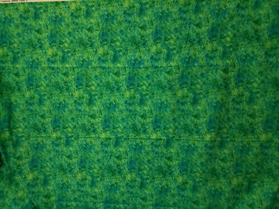 Cotton Fabric 42" x 2 yds Blue/Green Blank Textiles BTR-3504 - Image 1 of 4