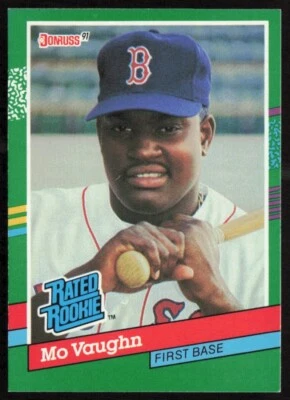 Donruss Rated Rookie #430 1991 Mo Vaughn Boston Red Sox Foto 1 de 2