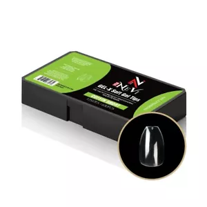 Nail Gel-X Natural Box of Tips 12 Size NeVi USA (Coffin Short) - Picture 1 of 3