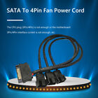 SATA Power Cable PC Cooling Fan Splitter Hub Converter (SATA to 3x4Pin)