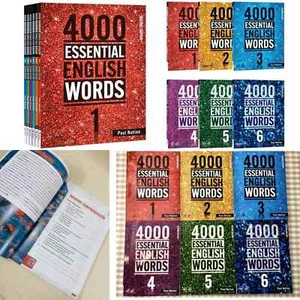4000 Essential English Words 1-6 (6 Books) New Version -DHL EXPRESS - Imagen 1 de 8