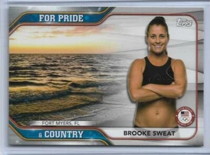 2020 TOPPS OLYMPICS BROOKE SWEAT PRIDE & COUNTRY CARD ~ USA VOLLEYBALL 2021 QTY - Picture 1 of 2