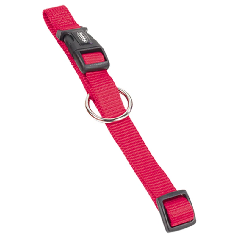 Nobby Halsband Classic rot verstellbar für Hunde Nylon strapazierfähig