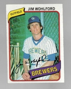 1980 Topps #448 Jim Wohlford Excellent/NM