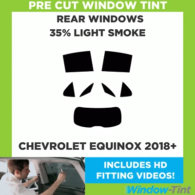 Película de humo luz 35 % tinte ventana trasera precortada para Chevrolet Equinox 2018+ Foto 1 de 4