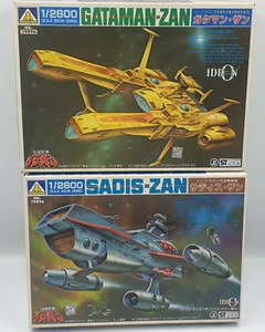 SPACE RUNAWAY IDEON: KITS MODELO GATAMAN-ZAN & SADIS-ZAN 1/2600 DE AOSHIMA - Imagen 1 de 6