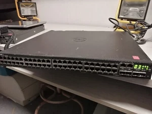 1X Dell N3048P | 48-Port Gigabit PoE+, 2x 10G SFP+ Managed Switch | 2x 1100W - Picture 1 of 2