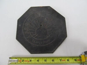 Vintage Virginia Metalcrafters Sonnenuhr 23-3 Achteckig Tempus Fugit - Bild 1 von 3