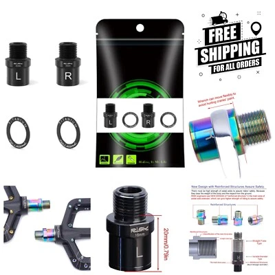 Durable Titanium Hollow Foot Pedal Extenders - Essential Accessory for Cyclists - Image 1 of 4