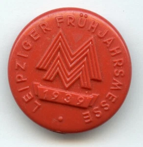 Original Abzeichen für Aussteller Leipziger Frühjahrs Messe 1939 - Bild 1 von 2