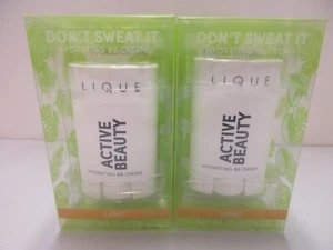 2 PACK Lique Active Beauty Hydrating BB Cream Light Don't Sweat It - Picture 1 of 3
