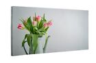 Leinwandbild Kunst-Druck Tulpen, in einer Vase, Blumen, Tulpenstrauß 120x60 cm
