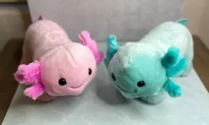 Build a bear BAB 2017 Axolotl plush stuffed animals cotton candy scent mint Pink - Picture 1 of 9
