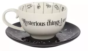 Fortune Telling Teller Large Cup & Saucer Set Mystical Tea Leaf Coffee Gift NEW - Picture 1 of 5