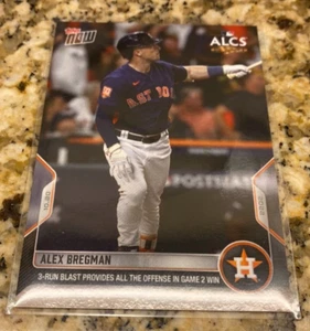 Alex Bregman 2022 Topps Now #1109 Astros ALCS 3 Run HR Baseball Card Base PR 444 - Picture 1 of 3
