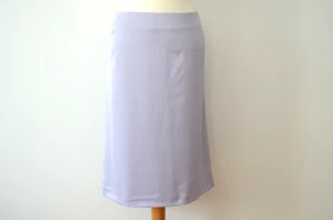 Falda midi JIL SANDER ¡NUEVA! D 36 IT 40 hasta la rodilla línea A lavanda púrpura - Imagen 1 de 5