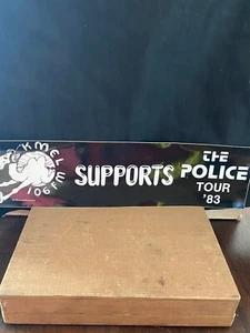 Original Vintage KMEL Supports The Police Tour 1983 bumper sticker - Picture 1 of 6