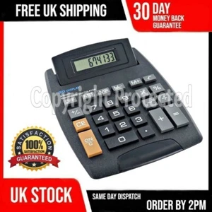 LARGE BUTTON NUMBERS JUMBO CALCULATOR SCHOOL OFFICE HOME BATTERY POP UP DISPLAY - Picture 1 of 4