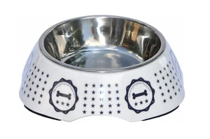 Futternapf Fressnapf Hundenapf Katzennapf Wassernapf Reisenapf 350 ml Sterne - Bild 1 von 3