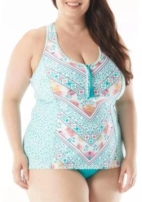 BEACH HOUSE Talla Grande 24W Jade Racerback Tankini 2 Piezas Set de Natación Nuevo con Etiquetas $136 Foto 1 de 4