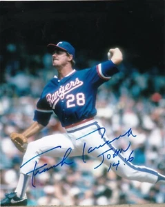 FRANK TANANA TEXAS RANGERS ACTION SIGNED 8x10 - Picture 1 of 1