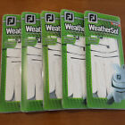 5 Pack FJ FootJoy WeatherSof Men's Golf Gloves White Left Hand Breathable NEW