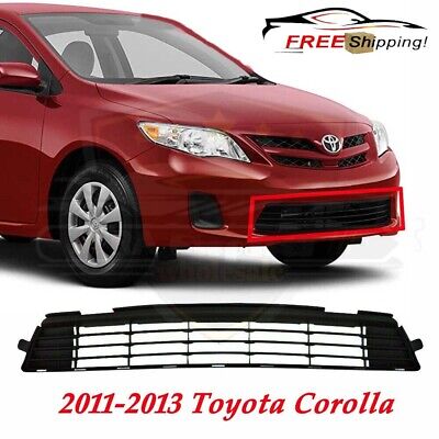 New Front Bumper Lower Grille For 2011 2012 2013 Toyota Corolla Primed Black • 29.40$