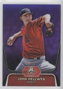 2012 Bowman Platinum Prospects Retail Purple Refractor John Hellweg #BPP87