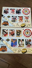 1990-91 UPPER DECK COMMEMORATIVE SHEET SET WALES & CAMPBELL ALL STAR GRETZKY SGA