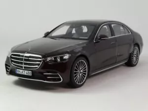 Norev Mercedes S Class AMG Line red metallic 2021 1/18 183804 - Foto 1 di 3