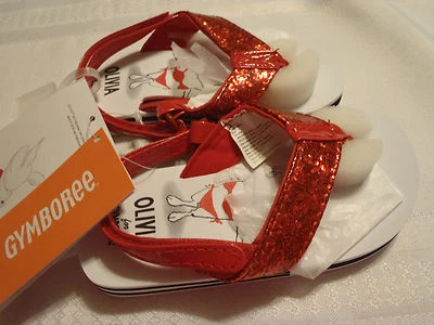 Sandalias de verano Gymboree Olivia talla 7 8 rojas brillantes nuevas con etiquetas  Foto 1 de 3