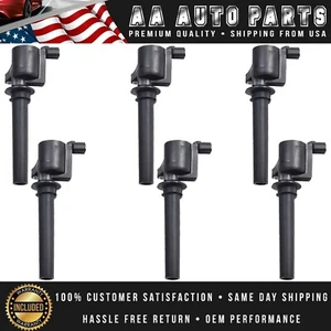 Set of 6 Ignition Coils For Ford Escape Mazda Mercury 3.0L V6 FD502 DG500 DG513 - Picture 1 of 7