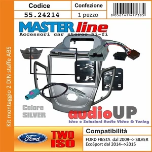 KIT RADIO FORD FIESTA 2009> CORNICE RADIO CINESI, CABLAGGI, STAFFE, TASTO FRECCE - Foto 1 di 10