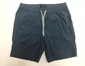 New Onia Charles Swim Trunks Men's Medium Dark Blue Solid - Picture 1 of 7