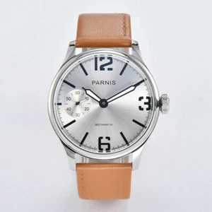 Reloj de pulsera PARNIS 44mm movimiento de cuerda manual para hombre manos luminosas - Imagen 1 de 2