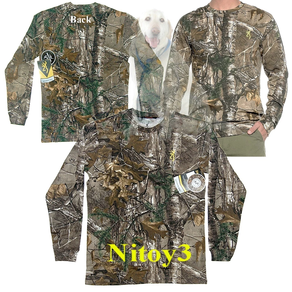 Browning Hell’s Canyon RealTree Xtra® Camo Long Sleeve Shirt-Men Medium 40-42 - Image 1 of 1