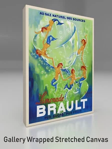 Vintage LIMONADE BRAULT Vintage Gallery Wrapped Stretched Poster - Bild 1 von 2