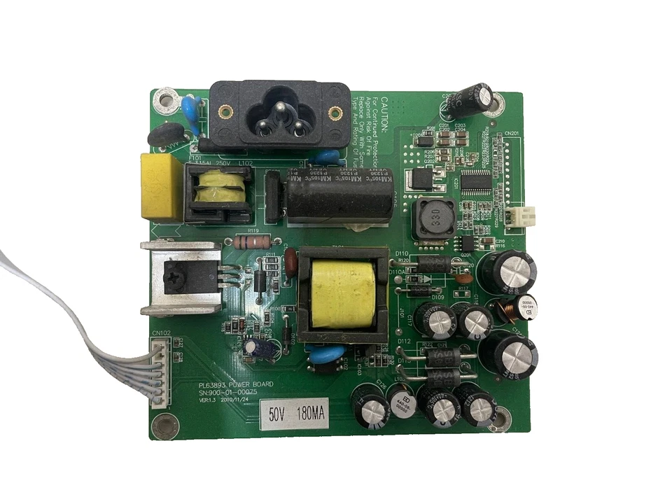 Placa de fuente de alimentación para monitor PL63893 SN:900-01-00075 Foto 1 de 2