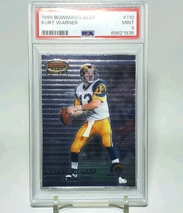 Kurt Warner RC PSA 9 MINT 1999 Bowman's Best #110 - Picture 1 of 2