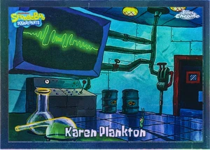 Topps Chrome Spongebob 2025 | Karen Plankton Refractor | 30 - Picture 1 of 1