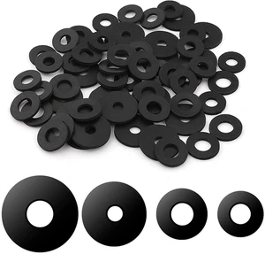 80 Pezzi Kit Assortimento Rondelle Piatte in Gomma, 18/20/25/30Mm Rondelle in Gomma Dat Pesante - Foto 1 di 12