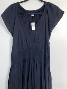 Old Navy Women’s Dress XL Black Lightweight Gauzy Maxi Witchy - Picture 1 of 14