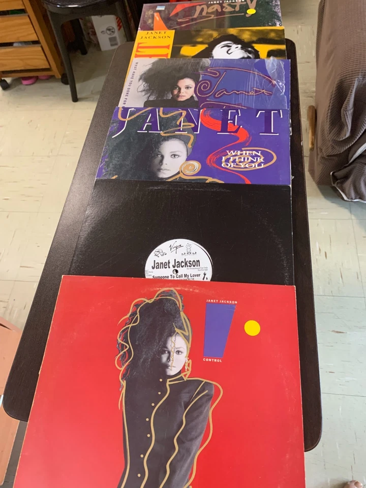 Janet Jackson Lot 6  Control/ 5x12 Single Vinyl LP - Image 1 of 1
