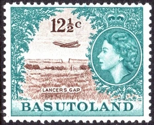 Basutoland 1961-3 12½c brown & turquoise-green, SG.76, UM, cat.£32 - Picture 1 of 1